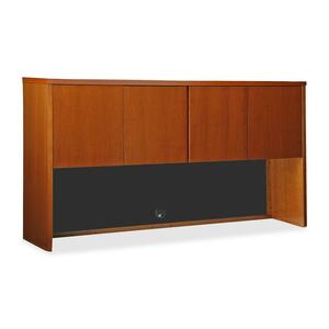 Lorell 88000 Series Stack-on Storage - 72" Width x 14" Depth x 39" Height - Fluted Edge - Cherry