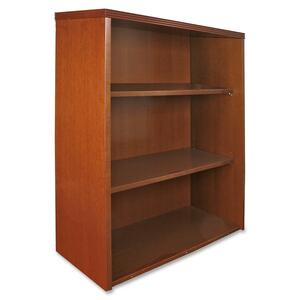 Lorell 88000 Series Stack-on Bookcase - 34" Width x 20" Depth x 39" Height - Fluted Edge - Cherry