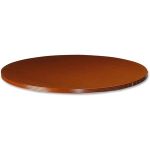 Lorell 88000 Series 42" Round Table Top - Fluted Edge - Cherry