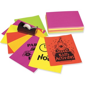 Pacon Neon Bond Paper - Letter - 8.5" x 11" - 24lb - 250 x Sheet - Assorted