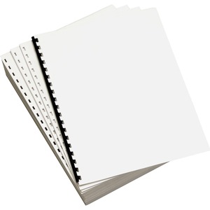 Domtar 19-Hole Custom Cut Punched Paper - Letter - 8.5" x 11" - 500 x Sheet - White