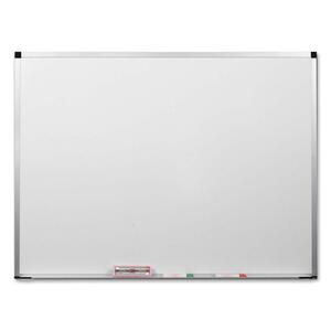 Balt ABC Markerboard - 48" x 34" - Anodized Aluminum Frame - White