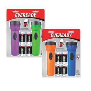 Eveready Economy Bright Light - Flashlight - D - Red, Silver