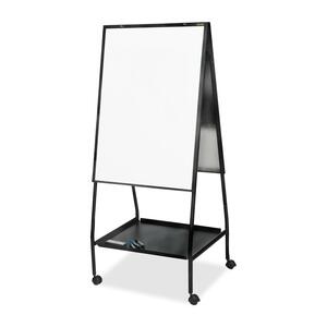 Balt Double-sided Magnetic Easel - 59.5" x 29" - Black, White