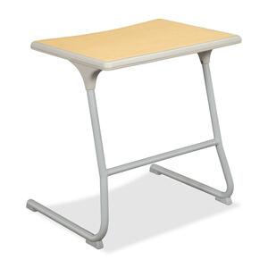 HON Accomplish CL30HPB Adjustable Height Student Desk - Rectangle26" x 26" - Steel - Titanium Frame