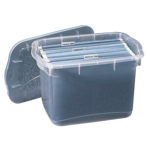 Rubbermaid Hanging Tote - File - External Dimensions 11" Height x 16.5" Width x 10.5" Depth - Clear