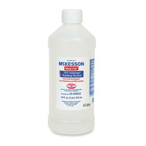 Unimed-Midwest Isopropyl Rubbing Alcohol - Cut, Infection - 16 oz - 12 / Case