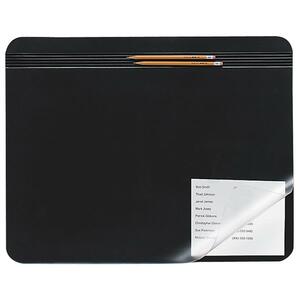 Burgundy. Clear Overlay. Desk Pad
