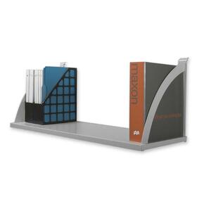 Maxon Partition Mounted Shelf - 48" Width - Steel - Gray