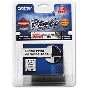 Brother TZ111 Laminated Tape Cartridge - 0.25" x 26' - 1 x Roll - Clear