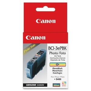 Canon BCI 3ePBk Photo Black Ink Cartridge - 520 Page - Photo Black - 1