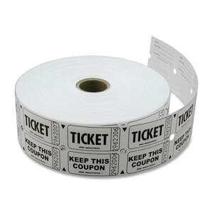 MMF Double Ticket Roll - 2000 / Roll - White