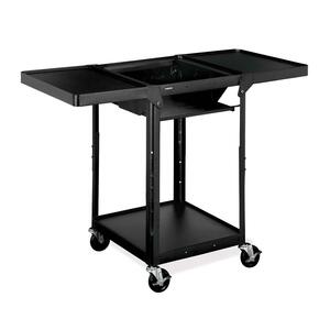 HON Overhead/LCD Projector Cart - Steel - Black
