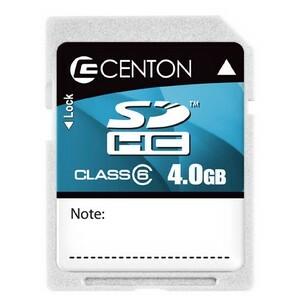 Centon 4 GB Secure Digital High Capacity (SDHC) - 1 Card 4GBSDHC6-01