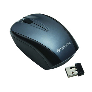 Verbatim Nano Wireless Notebook Optical Mouse - Optical - USB - 3 x Button - Retail