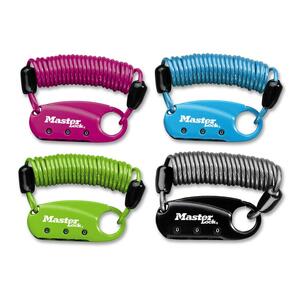 Master Lock Backpack/Luggage Dual-function Padlock - Metal - Neon Assorted