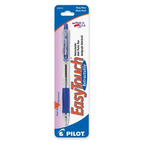 Pilot EasyTouch Retractable Ballpoint Pen - Blue Ink - 1 / Pack