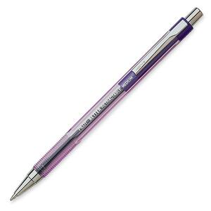 Pilot Better Retractable Ballpoint Pen - Purple Ink - Crystal Barrel - 1 Each