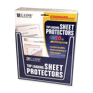 C-line Sheet Protector Retail Display - Rectangular - For Project, Presentation, Document - Polypropylene - 240 / Display Box - Clear