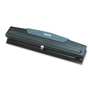 X-Acto Economy Three Hole Punch - 3 Punch Head(s) - 8 Sheet Capacity - Black