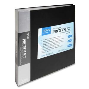 ITOYA Profolio I-Series Presentation Book - 120 Capacity - 11" x 8.5" - Black Polypropylene Cover