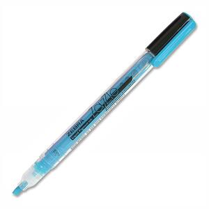 Zebra Pen Zazzle Highlighter - Chisel Marker Point Style - Blue Ink - 1 Dozen