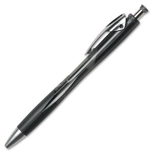 BIC Agrafe Gel Ink Pen - 0.7 mm Pen Point Size - Black Ink - Translucent Barrel - 2 / Pack
