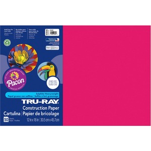 Tru-Ray Construction Paper - 12" x 18" - Scarlet