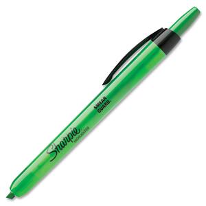 Sharpie Accent Retractable Highlighter - Chisel Marker Point Style - Fluorescent Green Ink - 1 Each