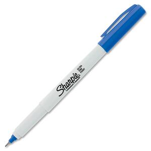 Sharpie Pen Style Permanent Marker - Point Marker Point Style - Blue Ink - 1 Each