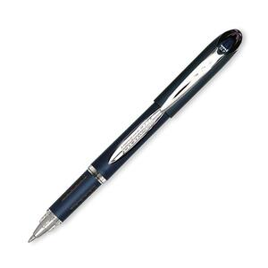 Uni-Ball Jetstream Gel Ballpoint Pen - 0.7 mm Pen Point Size - Black Ink - Blue Barrel - 1 Each