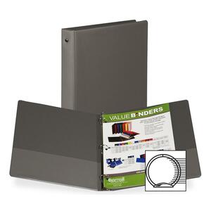Samsill Value Storage Ring Binder - Letter - 8.5" x 11" - 200 Sheet x 1" Capacity - 24 / Carton - Gray