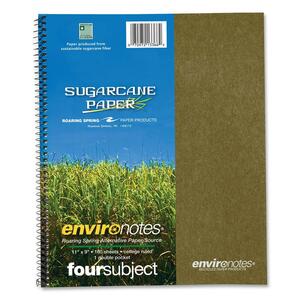 Roaring Spring 4-Subject Wirebound Notebook - 160 Sheet(s) - College Ruled - 9" x 11" - 1 Each
