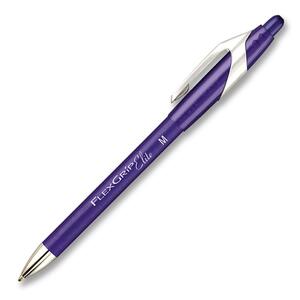 Paper Mate FlexGrip Elite Ballpoint Pen - Purple Ink - 1 Each