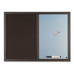 Bi-silque Monthly/Soft Touch Combo Dry-erase Board - 23" x 17" - Plastic Frame - Assorted