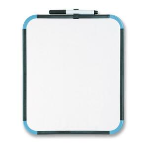 Bi-silque Dry-Erase Board - 12" x 10" - Plastic Frame - White