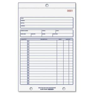 Rediform Sales Book - 50 Sheet(s) - 2 Part - Carbonless - 7.87" x 5.5" Sheet Size - White - 1Each