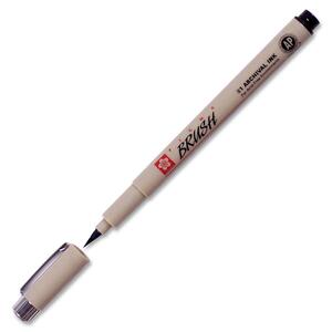 bruynzeel-sakura Brush Paint Marker - Black Ink - 1 Each