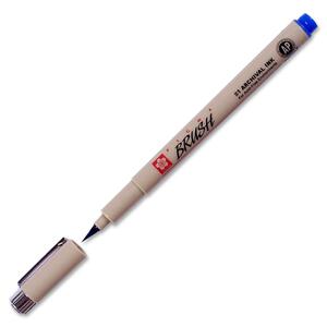 bruynzeel-sakura Brush Paint Marker - Blue Ink - 1 Each