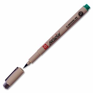 bruynzeel-sakura Brush Paint Marker - Green Ink - 1 Each