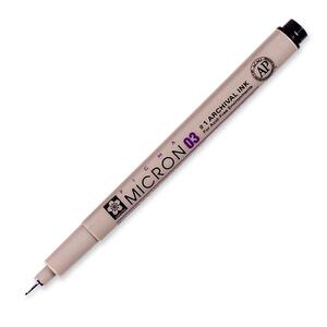 bruynzeel-sakura Pigma Micron Pen - 0.35 mm Pen Point Size - Black Ink - 1 Each