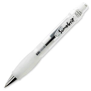 bruynzeel-sakura Sumo Grip Ballpoint Pen - 1 mm Pen Point Size - Black Ink - Clear Barrel - 1 Each