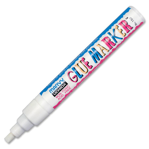 Marvy Chisel Tip Glue Marker Display - 12 / Display Box - Clear