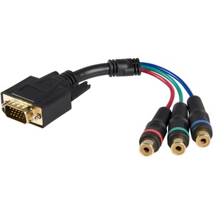 StarTech.com Cable adapter - RCA breakout - HD15 (m) - component (f) - 6in