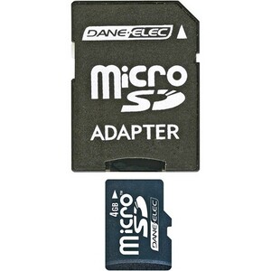 Dane-Elec 4GB microSD High Capacity (microSDHC) Card