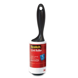 Scotch Lint Roller - Lightweight, Comfortable Grip - 1 Each - White, Black Handle