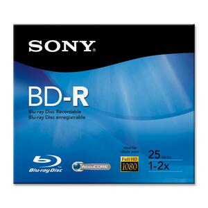 Sony BNR25 2x BD-R Media - 25GB - 120mm Standard - 1 Pack