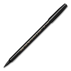 Pentel Color Pen Fiber Tip Pen Marker - Black Ink - 1 Each