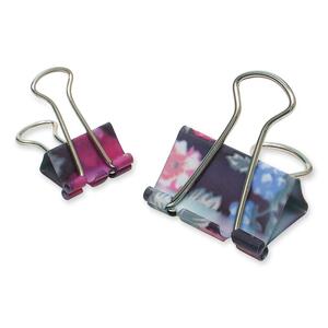 Baumgartens Black Potpourri Design Binder Clip - 18 / Display Box