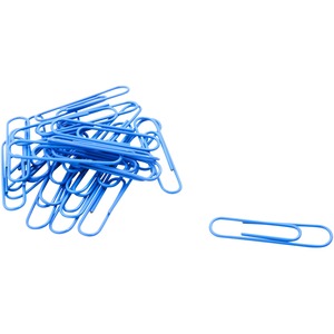 Baumgartens Skid Resistant Paper Clip - Jumbo2" Length - Vinyl - 40 / Pack - Blue